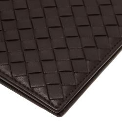 Bottega Veneta Brown Intrecciato Passport Holder
