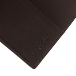 Bottega Veneta Brown Intrecciato Passport Holder