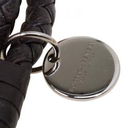 Bottega Veneta Espresso Intrecciato Nappa Leather Bracelet Size 16cm