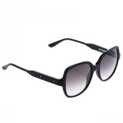 Bottega Veneta Black BV0015S Intrecciato Square Sunglasses