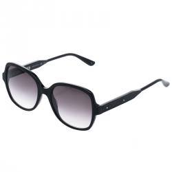 Bottega Veneta Black BV0015S Intrecciato Square Sunglasses