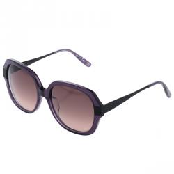 Pre Owned Bottega Veneta Purple BV 289/F/S Oversized Sunglasses