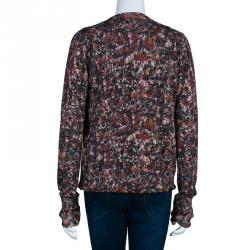 Bottega Veneta Multicolor Printed Cardigan M