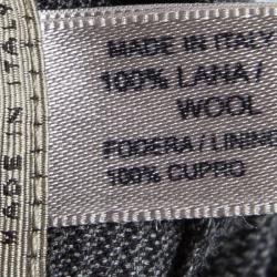 Bottega Veneta Grey Glen Plaid Wool Trousers M