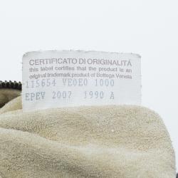 Pre Owned Bottega Veneta Black Leather Stud Stamped Hobo Bag