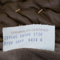 Pre Owned Bottega Veneta Brown Soft Leather Stitch Detail Tote