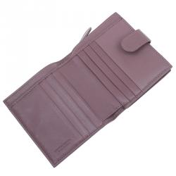 Pre Owned Bottega Veneta Brown Intrecciato Leather Irish Mini Wallet