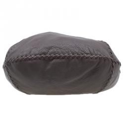 Pre Owned Bottega Veneta Brown Leather Large Cervo Hobo