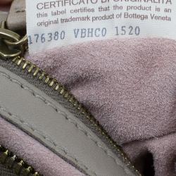 مملوكة مسبقًا حقيبة بوتيغا فينيتا جلد ثعبان بيج