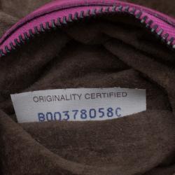 Pre Owned Bottega Veneta Pink Intrecciato Woven Leather Crossbody Bag