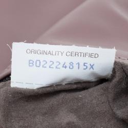 Pre Owned Bottega Veneta Petra Woven Nappa Leather Twist Lock Clutch