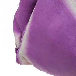 Pre Owned Bottega Veneta Violet Tye Dye Leather Large Aquilone Fortune Cookie Hobo