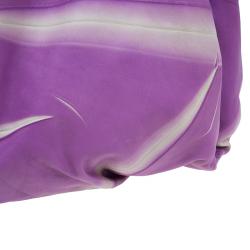 Pre Owned Bottega Veneta Violet Tye Dye Leather Large Aquilone Fortune Cookie Hobo