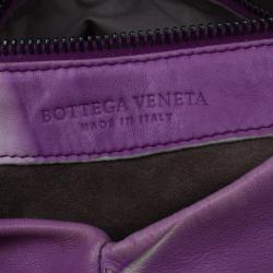 Pre Owned Bottega Veneta Violet Tye Dye Leather Large Aquilone Fortune Cookie Hobo