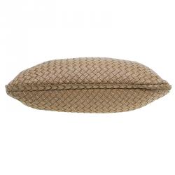 Pre Owned Bottega Veneta Brown Intrecciato Stitched Nappa Leather Medium Veneta Hobo 