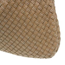 Pre Owned Bottega Veneta Brown Intrecciato Stitched Nappa Leather Medium Veneta Hobo 