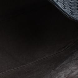 Pre Owned Bottega Veneta Black Intrecciato Nappa Leather Shoulder Bag