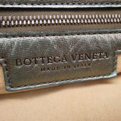 Pre Owned Bottega Veneta Grey Intrecciato Woven Nappa Leather Large Veneta Hobo