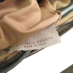 Pre Owned Bottega Veneta Grey Intrecciato Woven Nappa Leather Large Veneta Hobo