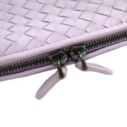 Bottega Veneta Light Purple Intrecciato Nappa Leather Messenger Bag