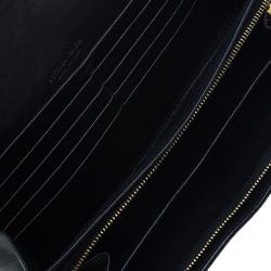 Pre Owned Bottega Veneta Black Intrecciato Leather Continental Flap Wallet