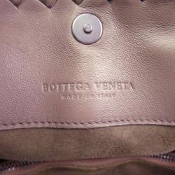 Pre Owned Bottega Veneta Brown Intrecciato Calfskin Leather Tote