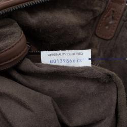 Pre Owned Bottega Veneta Brown Intrecciato Woven Nappa Leather Convertible Tote