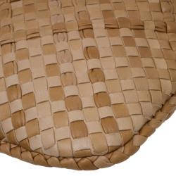 Pre Owned Bottega Veneta Biege Intrecciato Nappa Leather Medium Veneta Hobo