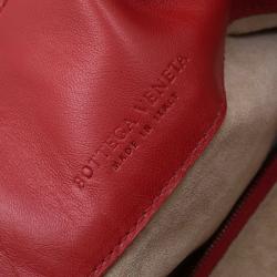 مملوكة مسبقًا Bottega Veneta Orange Perforated Leather Tote