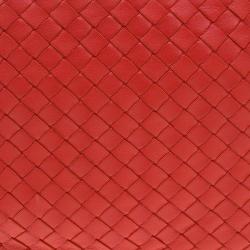 Bottega Veneta Red Intrecciato Nappa Leather Messenger Bag
