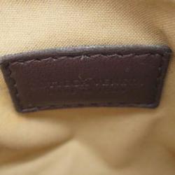 Pre Owned Bottega Veneta Black Intrecciato Zip Clutch