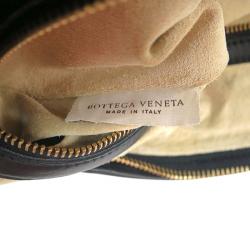 مملوكة مسبقًا Bottega Veneta Black Intrecciato Woven Leather Maxi Veneta Hobo