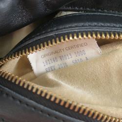 مملوكة مسبقًا Bottega Veneta Black Intrecciato Woven Leather Maxi Veneta Hobo