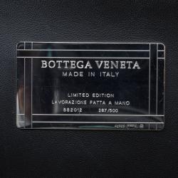 Pre Owned Bottega Veneta Black PVC Large Limited Edition Cabat Tote