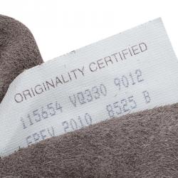 Pre Owned حقيبة بوتيغا فينيتا فراي بيلي فينيتا كبيرة جلد مغزور انترشياتو بيضاء