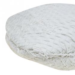 Pre Owned حقيبة بوتيغا فينيتا فراي بيلي فينيتا كبيرة جلد مغزور انترشياتو بيضاء