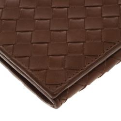 مملوكة مسبقًا Bottega Veneta Brown Intrecciato Leather Continental Wallet