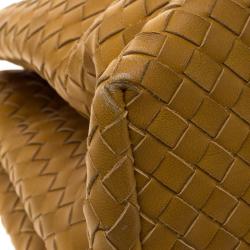 Pre Owned حقيبة يد بوتيغا فينيتا روما جلد إنترشياتو بنية فاتحة