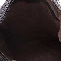 Pre Owned Bottega Veneta Black Intrecciato Nappa Leather Convertible Tote