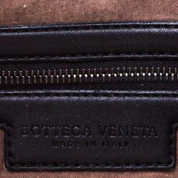 Pre Owned Bottega Veneta Black Intrecciato Nappa Leather Convertible Tote