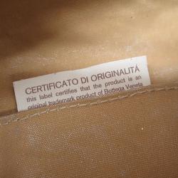 Bottega Veneta Brown Intrecciato Woven Nappa Leather Cosmetic Pouch