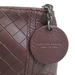 Bottega Veneta Brown Intrecciomirage Leather Pouch