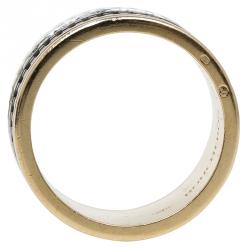 Boucheron Quatre Classic Diamonds Yellow White and Pink Gold Large Ring Size 52