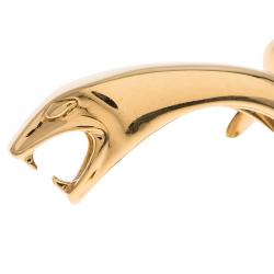 Boucheron Snake Yellow Gold Double Ring Size 50