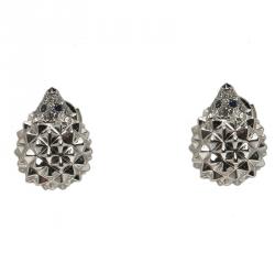 Boucheron Hedgehog Diamond 18k White Gold Stud Earrings