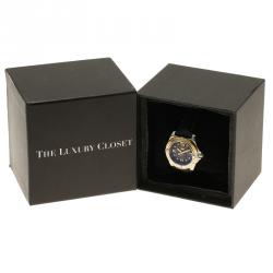 Breitling Black 18K Yellow Gold and Stainless Steel Cockpit Lady Women's Wristwatch 32MM