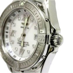 Breitling Mother of Pearl Stainless Steel B-Class Women's Wristwatch 30MM