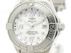 Breitling Mother of Pearl Stainless Steel B-Class Women's Wristwatch 30MM