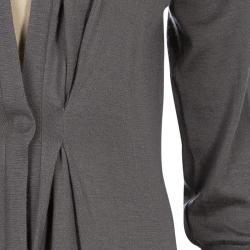Pre Owned Brunello Cucinelli Grey Cashmere Cardigan L