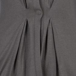 Pre Owned Brunello Cucinelli Grey Cashmere Cardigan L